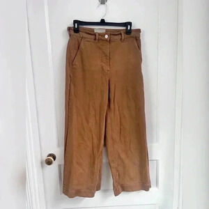 Everlane Cropped Straight Pants In Golden Mustard